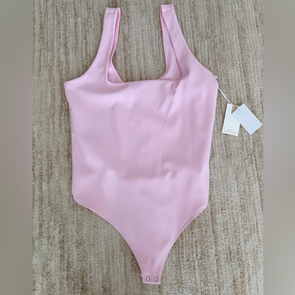 Good American rose quarts scuba modern tank bodysuit